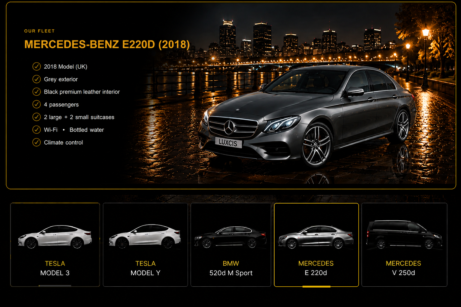 Mercedes-Benz E220d 2018 fleet presentation