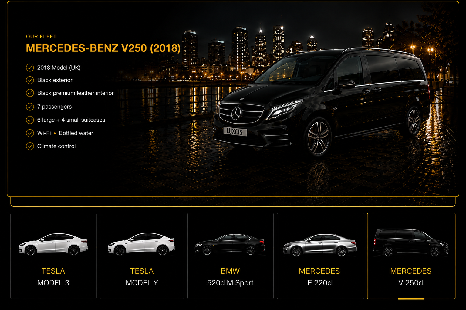 Mercedes-Benz V250 2018 fleet presentation