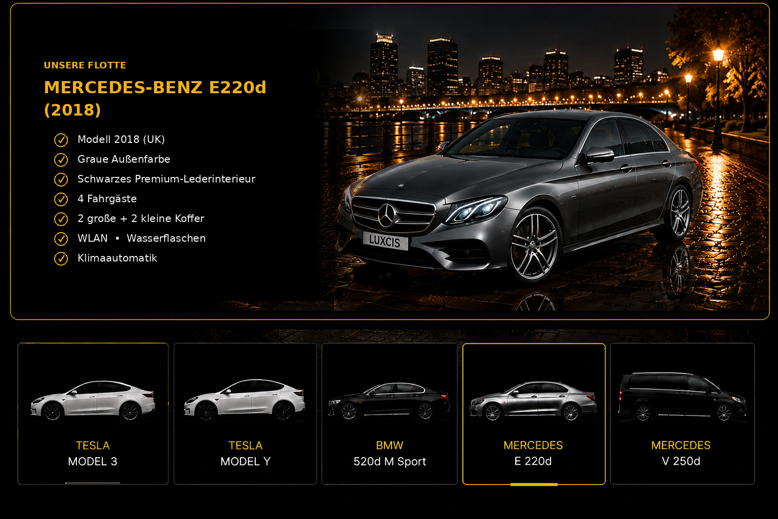 Mercedes-Benz E220d 2018 fleet presentation