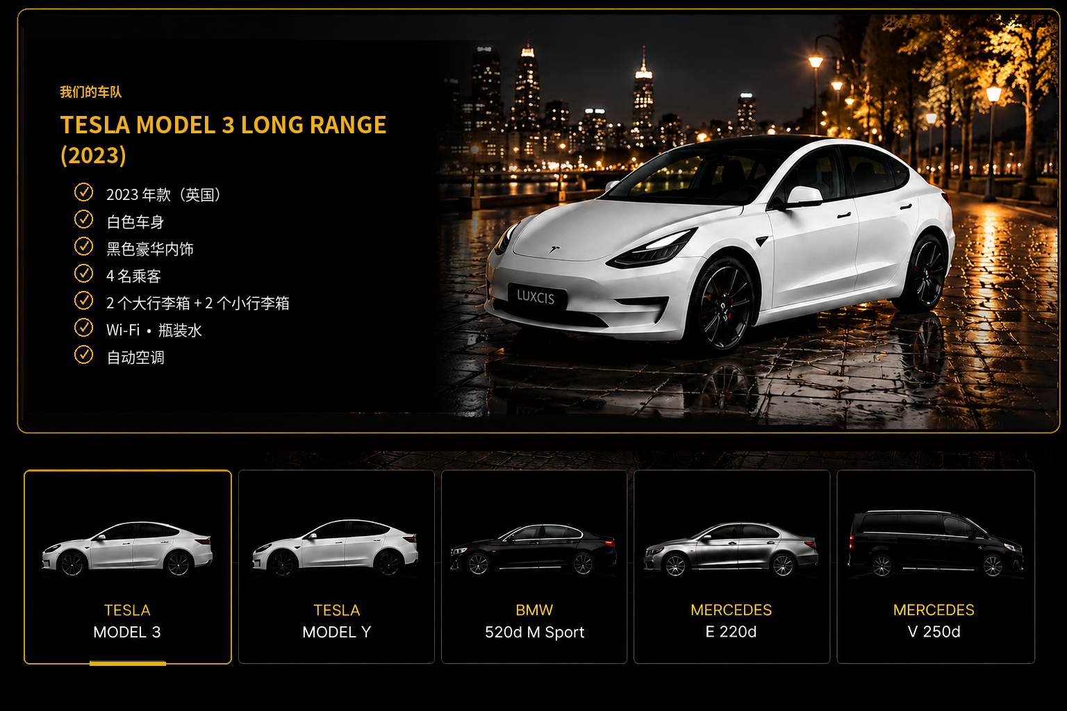 Tesla Model 3 Long Range fleet presentation