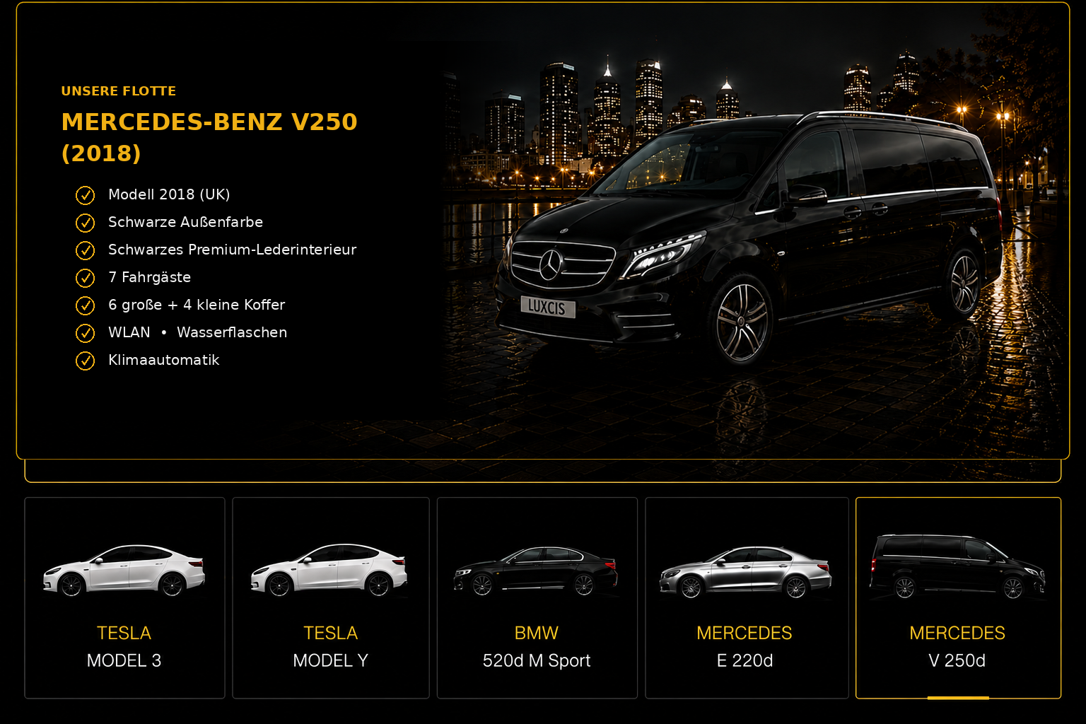 Mercedes-Benz V250 2018 fleet presentation