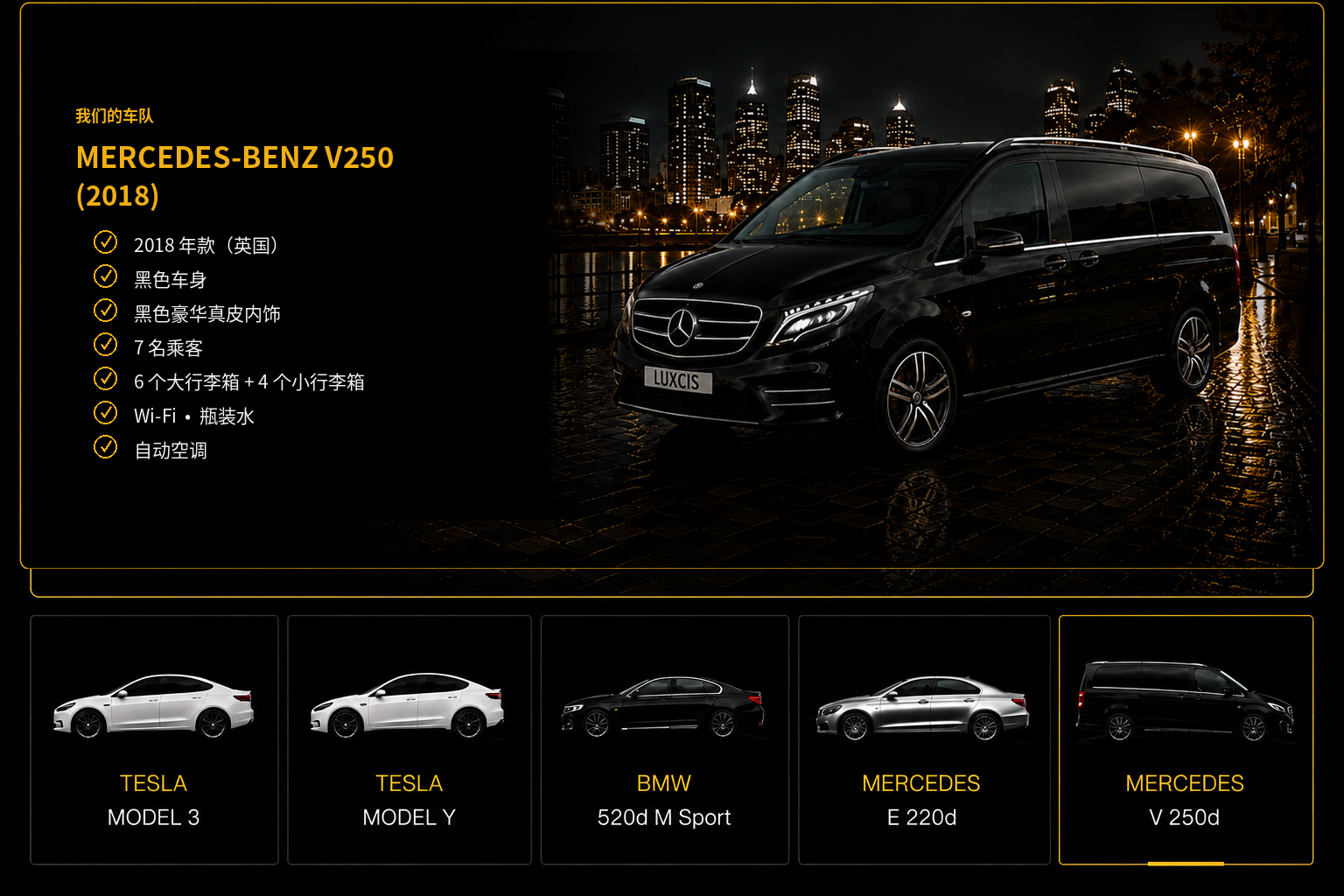 Mercedes-Benz V250 2018 fleet presentation